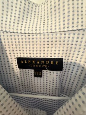 Men’s Light Blue Micro-Pattern Dress Shirt